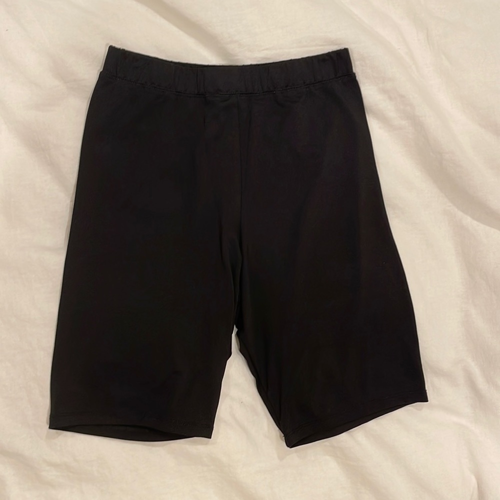 Black biker shorts